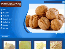 Tablet Screenshot of jainmasale.com